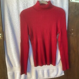 Chico’s Design Apparel Amanda L/S Turtleneck Pullover Redwood; NWT; M/8
